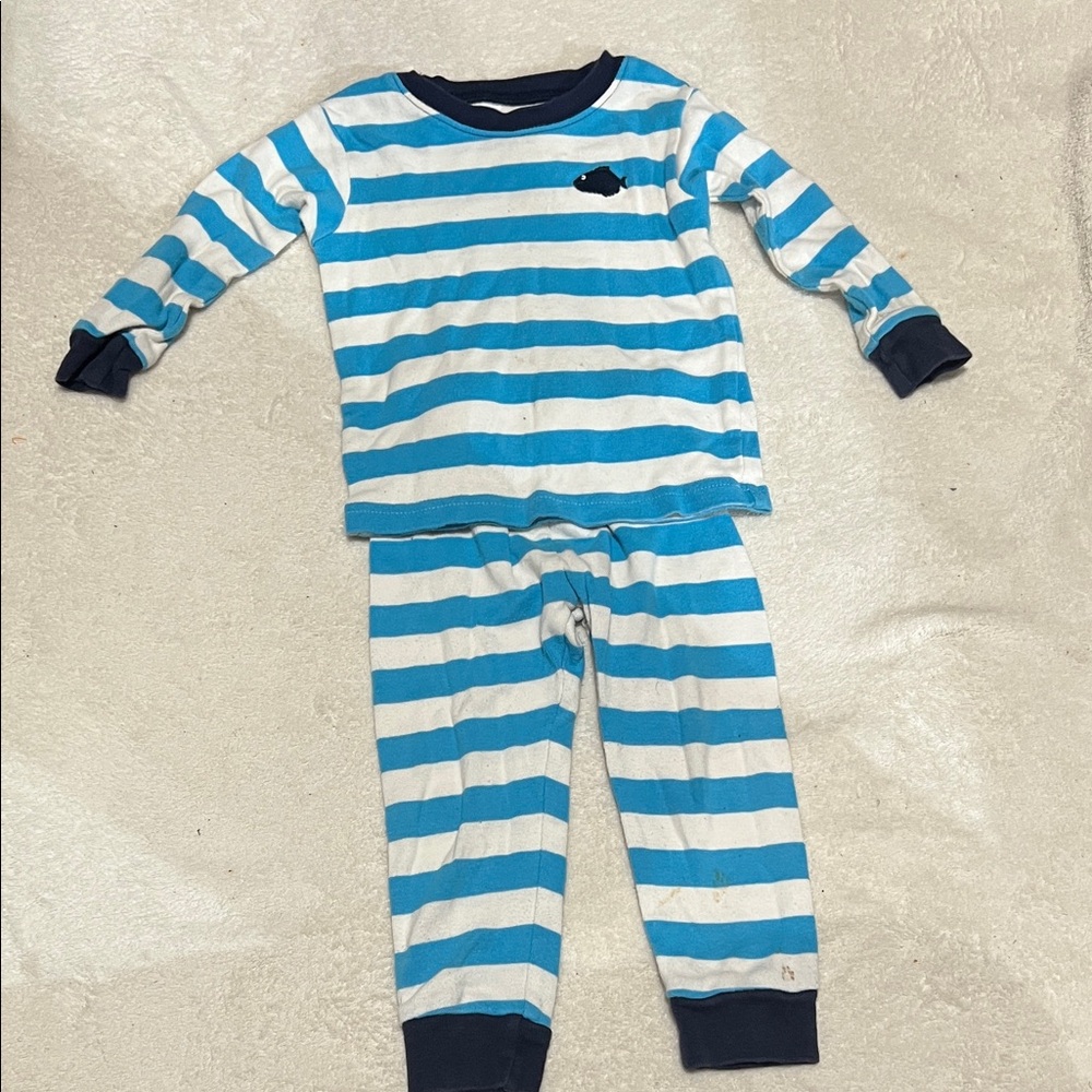 5/$30 Striped Blue and White Kids Pajamas